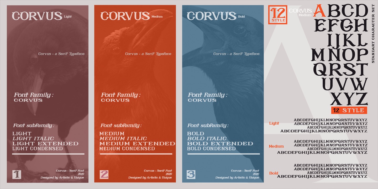 Przykładowa czcionka Corvus #13